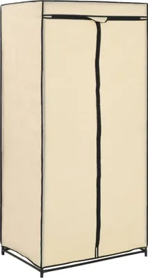 Produktbild von vidaXL Vešiak na oblečenie Creme 75×50×160 cm
