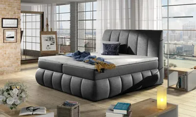Obrázek produktu pro Kontinentální postel 140x200 ARVITO - černá 1