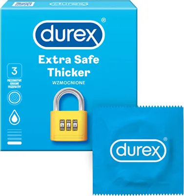 Image de Durex, préservatifs extra sûrs, 3 pièces