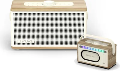Immagine prodotto di Diffusore Bluetooth PURE Classic Aura in cotone bianco/quercia