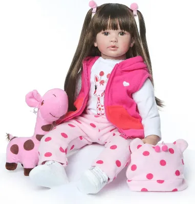 Zdjęcie produktu dla 60 cm Boneca odrodzony miękki silikon Lalka winylowa Dziecko urodzone Lifelike Bebes Dolls