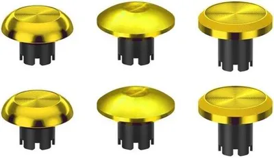 Produktbild von Verwisselbare Joysticks und Zubehör für PS5 Controller - 6 in 1 Metall-Sticks