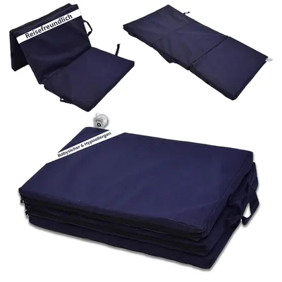 Produktbild von Best For Kids Klappmatratze für das Reisebett 120 x 60 cm Marineblau 60x120