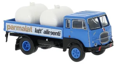 Produktbild von Brekina LKW Fiat 642 Parmalat mit 2 Tanks 58618