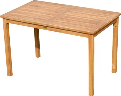 Produktbild von ALEOS. echt Teak Holztisch 120x70 cm Gartenmöbel Gartentisch Garten Tisch Holz sehr robust aus der Serie ALPEN