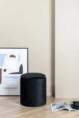Image de Pouf Venture Home Limpen Noir