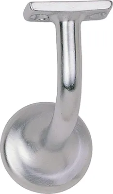Image de Support de main courante avec équerre distance du mur 60 mm, laiton chromé mat