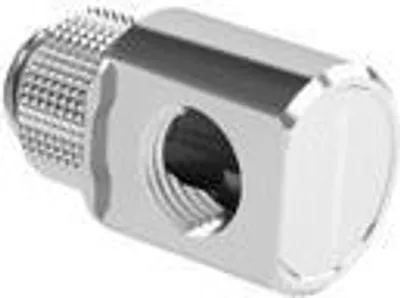 Produktbild von Barrow Adapter 90 Grad G1/4 Zoll AG auf G1/4 Zoll IG - drehbar, silber