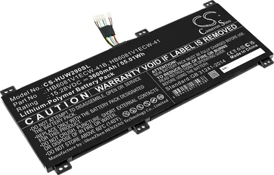 Produktbild von TECHTEK Laptop Akkus Kompatibel mit [Huawei] HBL-W19, HBL-W29, HLY-W19RP, MagicBook Pro 2020, MateBook D 16, V700 Ersetzt HB6081V1ECW-41, für HB6081