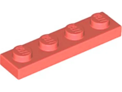 Produktbild von Lego® 1x4 Platte 3710 - 10 Stück Coral