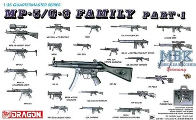 Produktbild von DRAGON 3803 MP-5 / G-3 Family