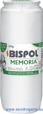 Zdjęcie produktu dla Wkład do znicza olejowy BISPOL WO4 84H 1szt.