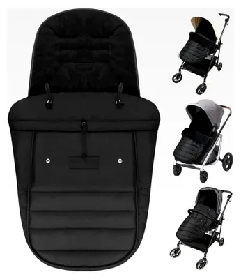 Produktbild von Winterfußsack für Kinderwagen, Babyfußsack mit Reißverschluss, Kuschelsack für Babyschale, Universell einsetzbar, Wasserdicht und Maschinenwaschbar