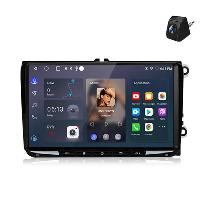Immagine prodotto di Autoradio Android da 9'' con 64 GB per VW Golf 5 6 Passat B6 B7 con CarPlay, navigazione Android Auto e Bluetooth