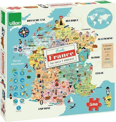 Immagine prodotto di Puzzle Mappa della Francia 300 pezzi