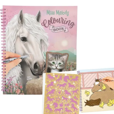 Produktbild von Miss Melody Malbuch mit Pailletten