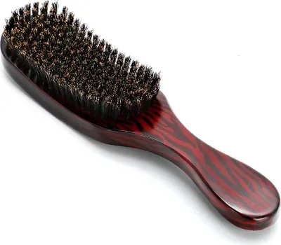 Produktbild von Natürliche Wildschweinborsten Haarbürste - Für Glättung und Styling - 1 Stück