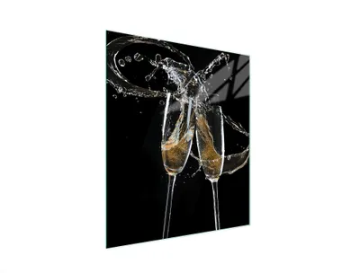 Produktbild von Schneidebrett 45x52 cm aus Glasschichtmaterial, Weindesign, kratz- und verfärbungsresistent, pflegeleicht