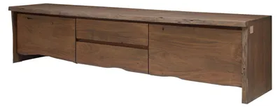 Immagine prodotto di MASSIVMOEBEL24 | mobile TV in legno di Acacia 220x45x50 marrone laccato PURE ACACIA #804