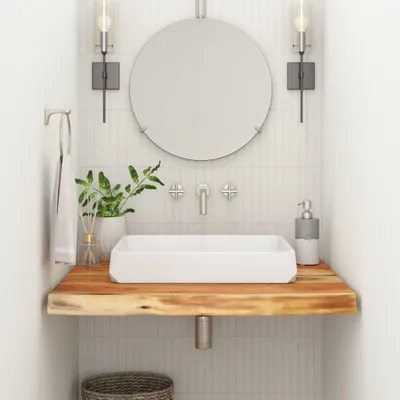 Produktbild von Möbel Waschtischplatte 70x60x2,5 cm Rechteckig Massivholz Akazie DE3161