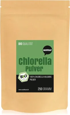 Produktbild von WohltuerChlorella Algen in Rohkostqualität 250g (PULVER)