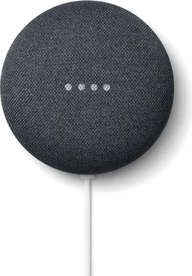 Produktbild von Google Nest Mini, Google Assistant, Rund, Anthrazit, Stoff, Kunststoff, Chromecast, Android, iOS