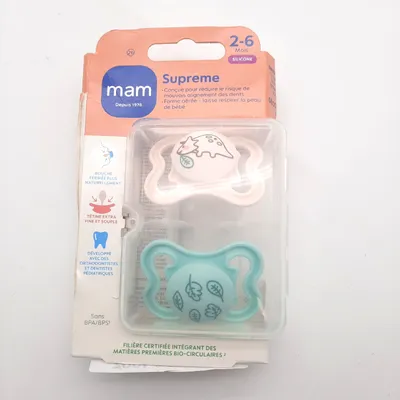 Produktbild von MAM Beruhigungssauger Supreme Säuglinge 2 6 Monate 2 Stück zufällige Farbe;