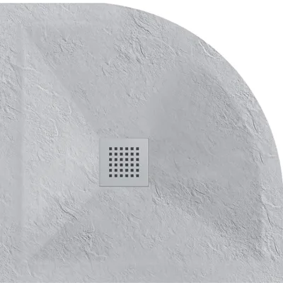Obrázok produktu pre BALNEO sprchová vanička z minerálneho kompozitu Stone Tray F 90 × 90 cm vo svetlosivej farbe
