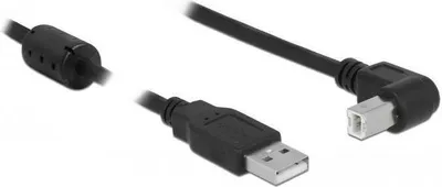 Image de Delock 83528 DELOCK USB Kabel A -> B 90° St/St 2.00m schwarz
