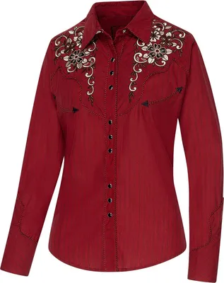 Produktbild von Damenbluse Westernbluse Country Cowgirl Western Stars & Stripes »CATHERINE«