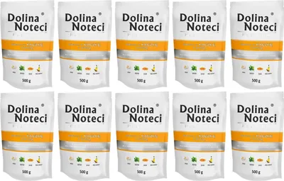 Produktbild von Dolina Noteci Premium Nassfutter für Hunde Ente mit Kürbis Glutenfrei 10 x 500g