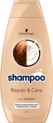 Image de Schwarzkopf - Shampooing Repair & Care - Régénère les cheveux abîmés - 400 ml - 1 pièce
