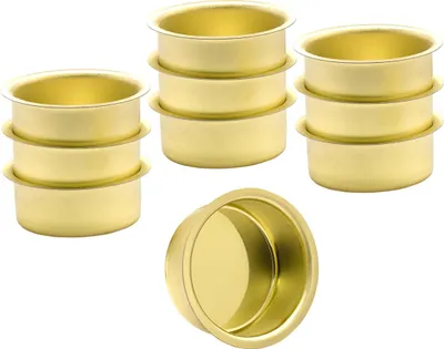 Produktbild von Teelicht Tülle Teelichthalter vermessingt 40 mm 10 Stück