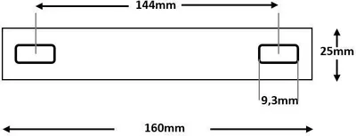 Produktbild von Flachverbinder Batterieverbinder 144mm M6