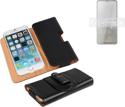 Produktbild von K-S-Trade Schützhülle Handyhülle kompatibel mit Cubot Note 20 Holster Gürtel Tasche Schutzhülle Handy-Tasche Smartphone Case Seitentasche schwarz
