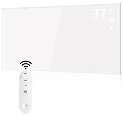 Imagen del producto de ZMH: Calentador infrarrojo de 450 W, eficiente energéticamente. Calefacción eléctrica, radiador infrarrojo, calefacción de pared eléctrica, dispositivo de calefacción con control remoto