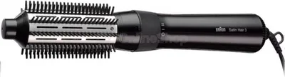 Obrázok produktu pre Braun Satin Hair 3 AS 330, Teplovzdušná kefa, Čierna, Modrá, orgován, 2 m, 400 W, 66 mm, 348 mm