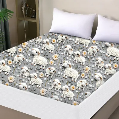 Produktbild von Wasserdichter Matratzenschoner 200x200cm Spannbettlaken, Inkontinenzauflage, Nässeschutz, atmungsaktiv