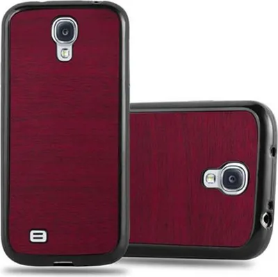 Produktbild von Cadorabo Handyhülle für Samsung Galaxy S4 in Rot Schutzhülle Hülle Etui Case Cover TPU Silikon