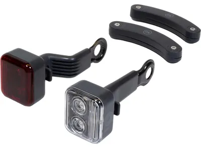 Productafbeelding van Reelight AMS Light C, Achter- en voorlicht (set), Zwart, 5 lm, 2 lm, 125 mm, 85 mm