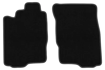 Produktbild von Velours-Fußmatten Vorne für Mitsubishi Eclipse IV 2006- (Coupé) – 2-tlg, Schwarz, passgenau – Wielganizator BASIC