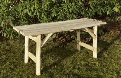 Produktbild von Gartenbank 118x42x50 cm Haselnuss unbehandelt