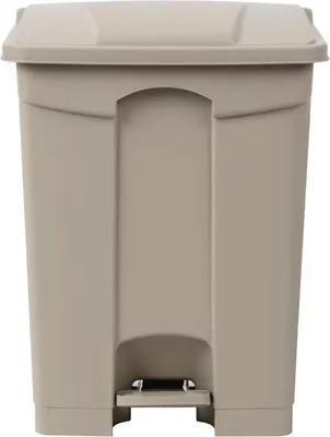 Image de Poubelle de cuisine à pédale Jantex beige 65 L