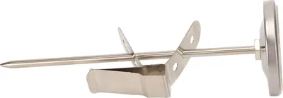 Image de Thermomètre à sonde à grand cadran en acier inoxydable avec pince amovible