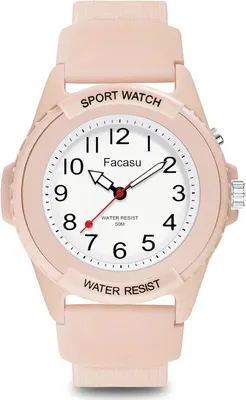 Produktbild von Wasserdichte Analog Armbanduhr für Jungen und Mädchen mit leuchtendem Zifferblatt, Silikonarmband, ideal für Outdoor-Sport & als Geschenk für Teenager