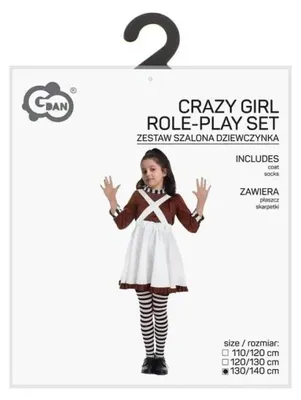 Zdjęcie produktu dla Strój dla dzieci Szalona Dziewczynka 130/140 cm