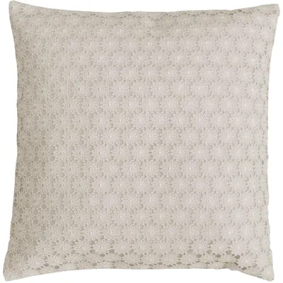 Produktbild von Kissen-Bezug Vollspitze Retrolook Blumen Motiv weiß40x40 cm
