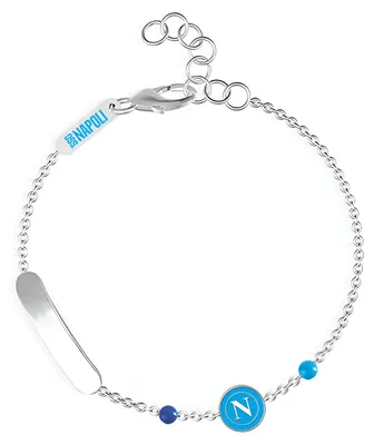 Immagine prodotto di Bracciali   Con placca Squadre di calcio Argento   Collezione Napoli - unisex