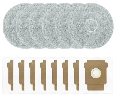Reinigungsset mit 6 Moppads und 8 Staubbeuteln für Roomba