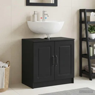 Obrázek produktu pro Maison Exclusive – Skříňka pod umyvadlo UTRECHT, černá, 59,5 x 31,5 x 59 cm